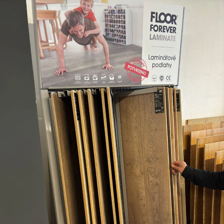 Visit at client's flooring showroom in Czech Republic