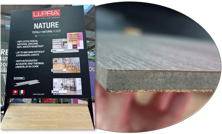 Li&Pra Natural Fibrano Technology Flooring for 2nd Life Laminate Flooring