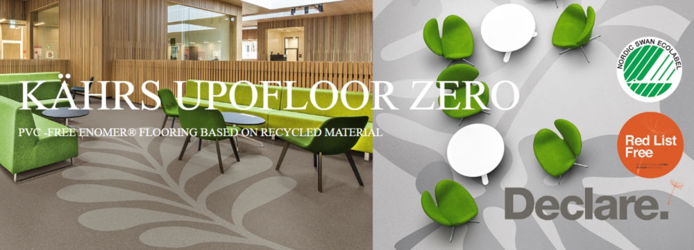KÄHRS Upofloor Zero Homogeneous PVC Free Flooring made in Finland