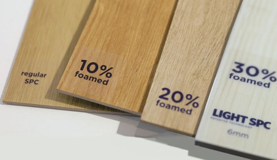 Unilin's development in light SPC flooring