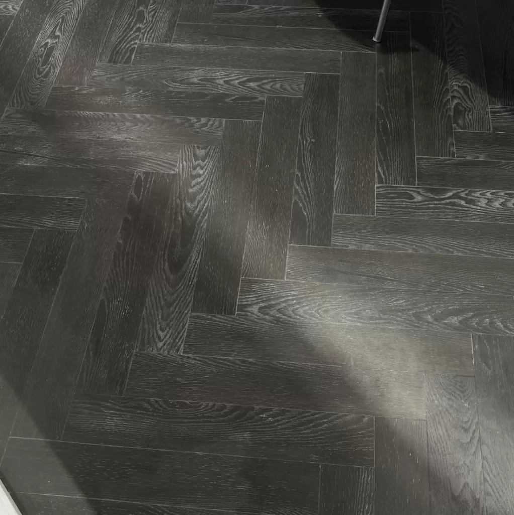 Extra Small and Minisize Herringbone LVT Flooring shown at Domotex Asia 2025