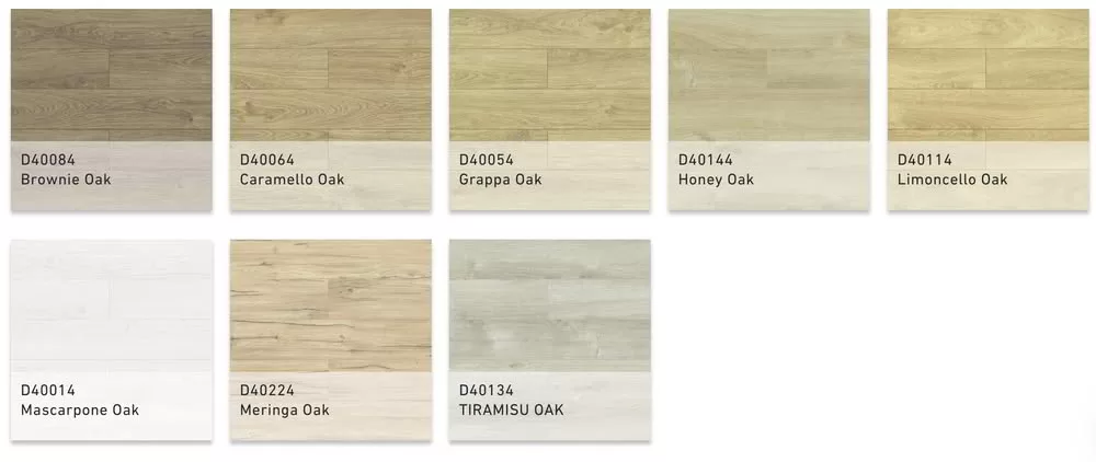 Dolce collection laminate flooring with aqua zero HDF core