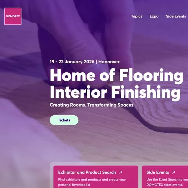 Biggest Floor Covering Trade Fair Domotex Hannover 2026