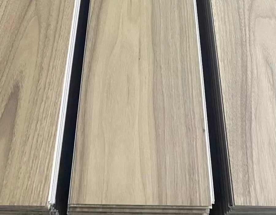 Display of AB Grade Veneer SPC Flooring by Sreelance Material Technology