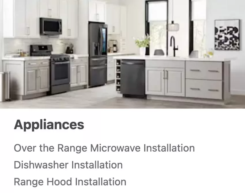 Home Depot Cabinet Makeover Solution in 5 Steps Appliances with range and microwave installation, dishwasher installation and more