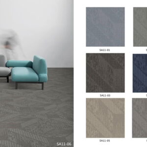 SA11-06 Commercial Carpet Modular Plank Flooring by Sreelance Material Technology