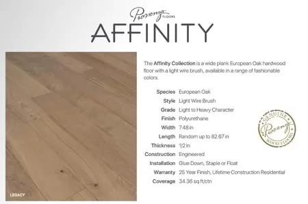 Provenza Floors, Inc. Brand Collection Introduction European Oak hardwood flooring sample