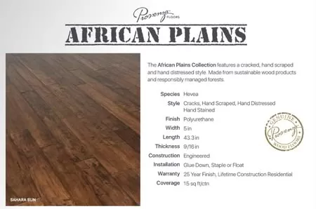 Provenza Floors, Inc. Brand Collection Introduction African Plains Sahara Sun flooring