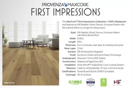 Provenza Floors, Inc. Brand Collection Introduction Waterproof realistic wood flooring.