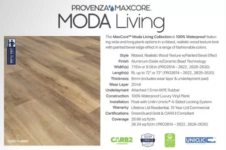 Provenza Floors, Inc. Brand Collection Introduction Moda Living wood plank flooring