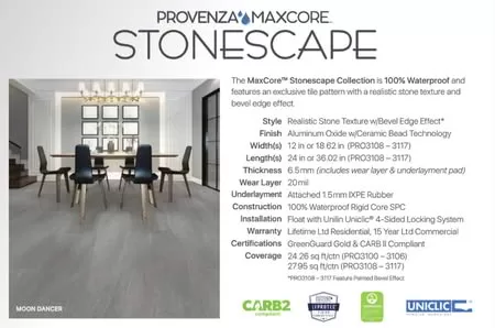 Provenza Floors, Inc. Brand Collection Introduction Luxury vinyl flooring in dining room