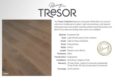 Provenza Floors, Inc. Brand Collection Introduction European White Oak flooring planks