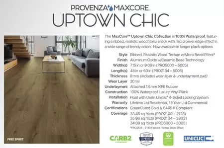 Provenza Floors, Inc. Brand Collection Introduction Wood look flooring in living room.