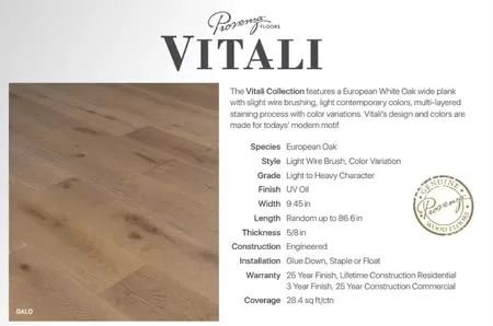 Provenza Floors, Inc. Brand Collection Introduction European Oak wide plank flooring