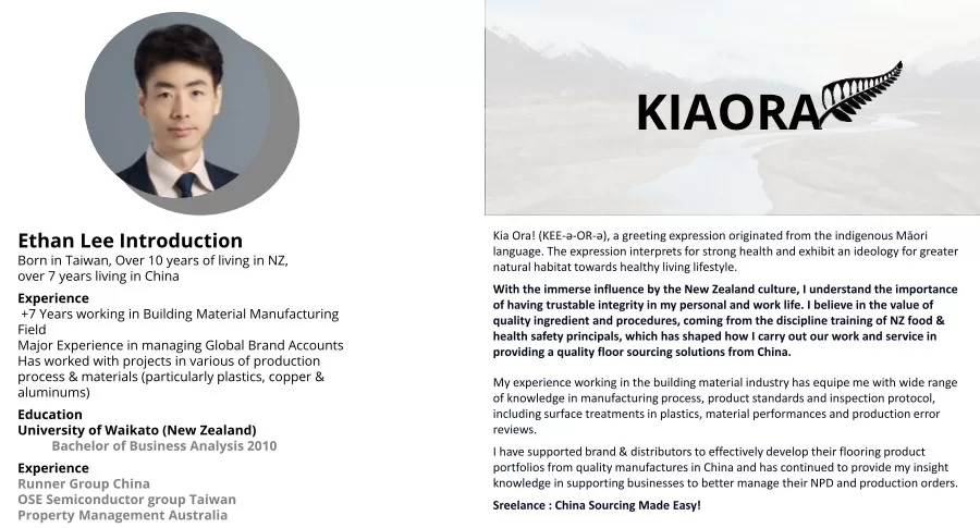 How to Import Vinyl Flooring from Vietnam? Ethan Lee as Sreelance Building Material Sourcing in Asia