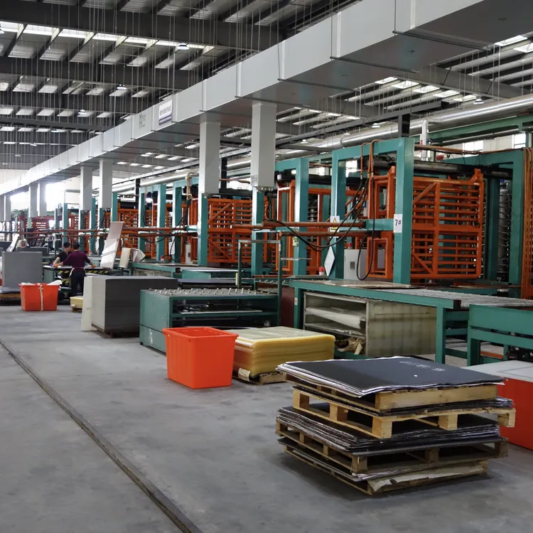 Production line for flexible LVT flooring in China