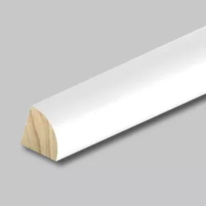 Quarter Round Pine Primed White Molding