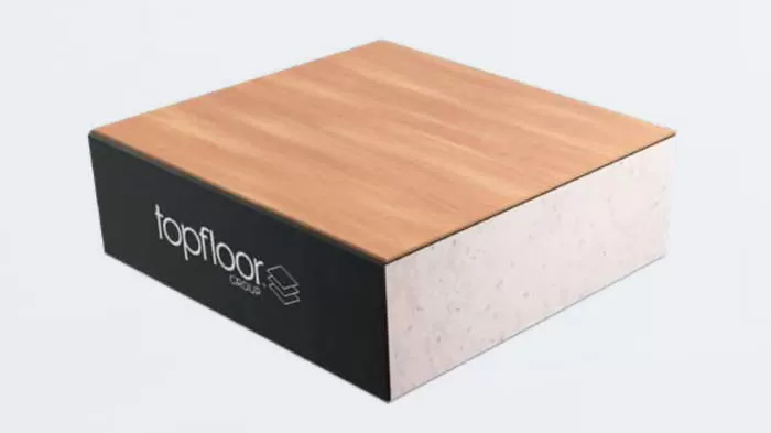 Wooden and concrete sample block