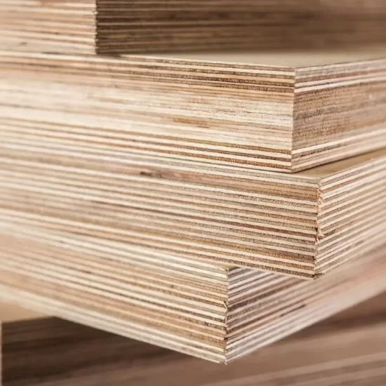 hardwood plywood Stack of hardwood plywood sheets