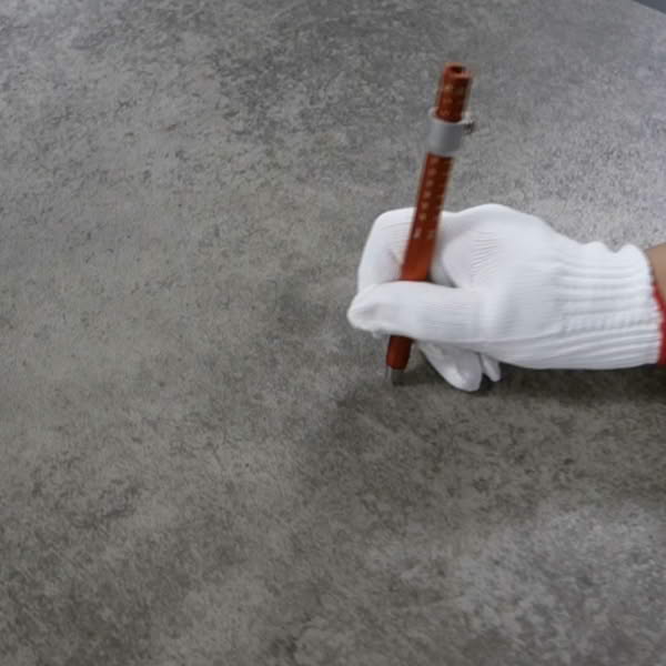 LVT Surface scratch testing