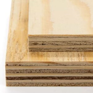 Stacked softwood plywood
