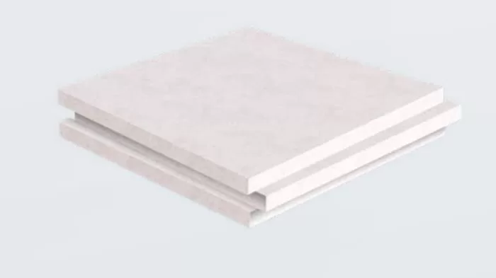 Stacked light colored panels