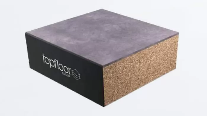 Wood composite flooring sample